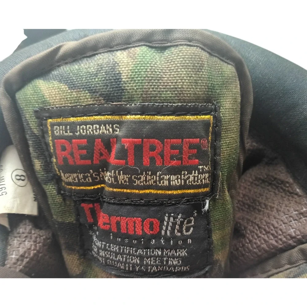THERMOLITE‎ REAL TREE Camo Boots Camouflage Steel Shank / Men's Size: 8